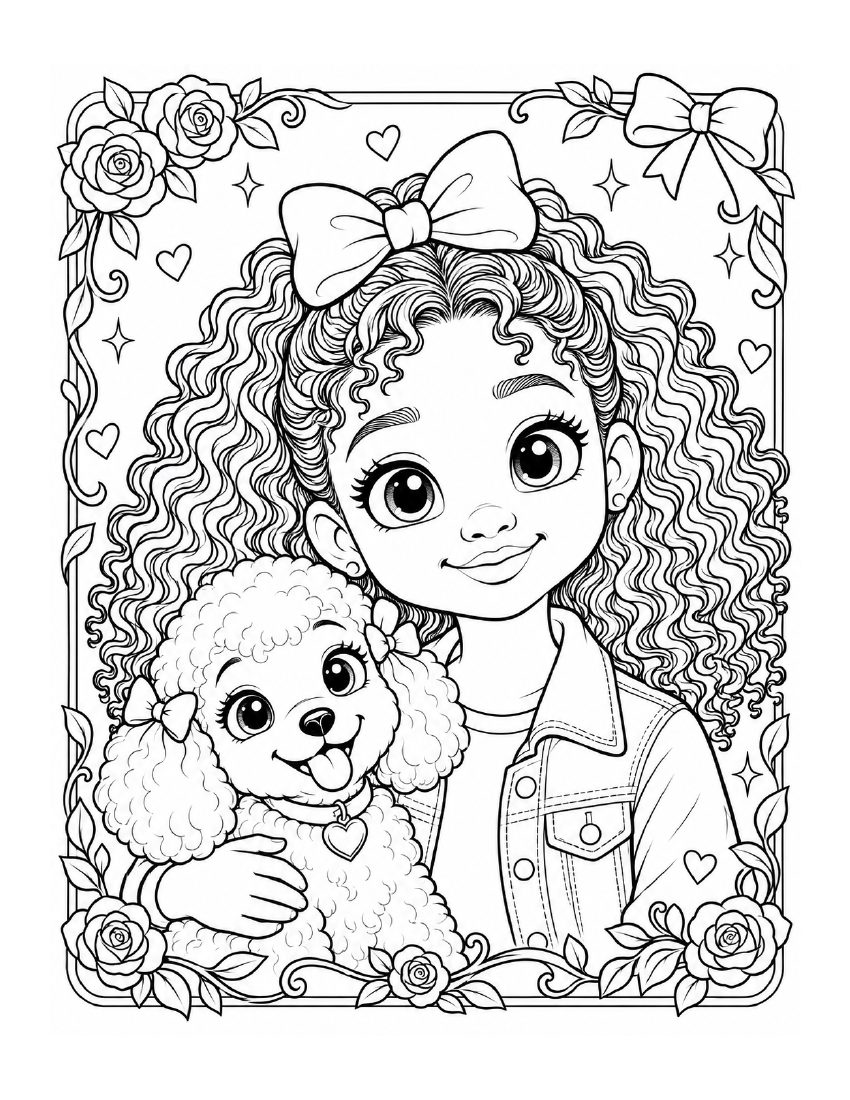Grace and Sugar coloring page, preview 1 of 9